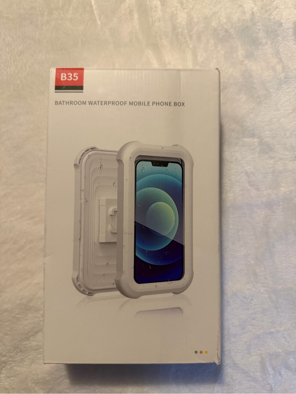 Waterproof Bathroom Mobile Phone Box - White